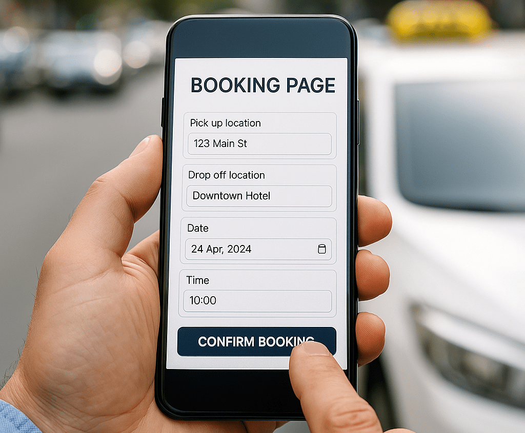 Cómo crear una página de reservas que realmente funcione para taxis y traslados