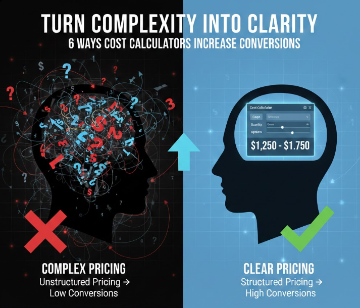 Komplexität in Klarheit verwandeln: 6 Wege, wie Kostenrechner die Conversion-Rate steigern